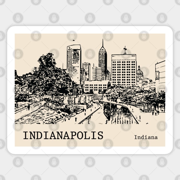 Indianapolis Indiana Sticker by Lakeric